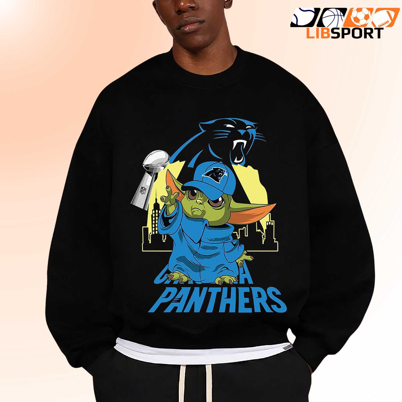 Love Carolina Panthers Baby Yoda T Shirt, Game Day Fan Shirt